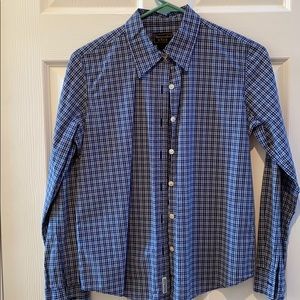 Vintage Abercrombie & Fitch Button Down Plaid Long Sleeve Top - Small
